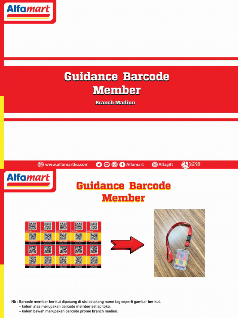 Guidance Barcode Member Branch Madiun | PDF