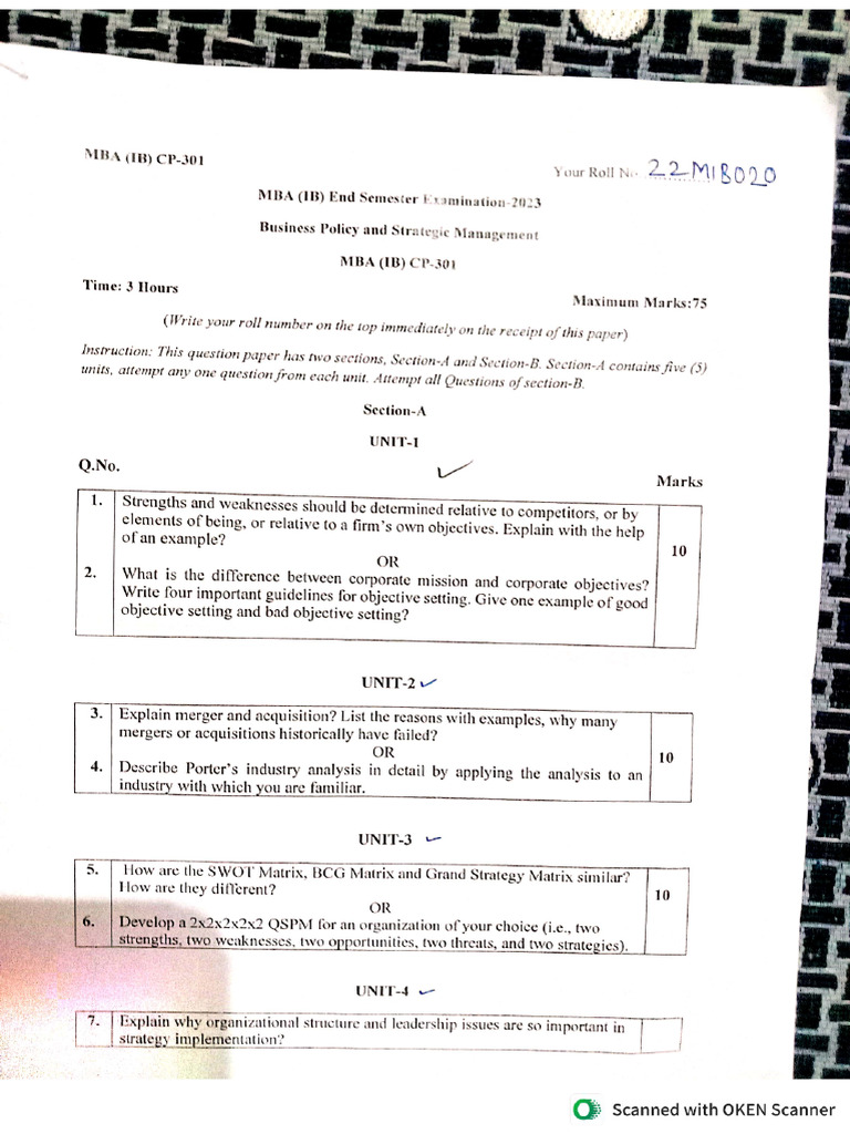Sem 3 Exam Papers | PDF | Fast Food