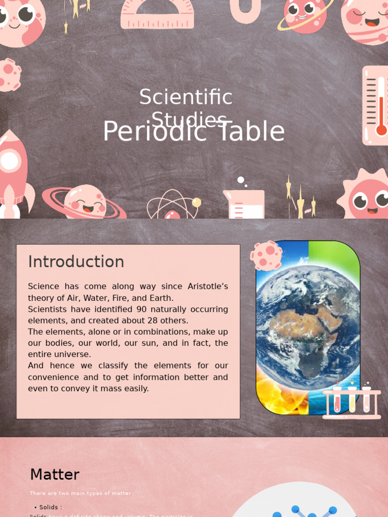 Understanding Matter and the Periodic Table | PDF | Atoms | Chemical ...
