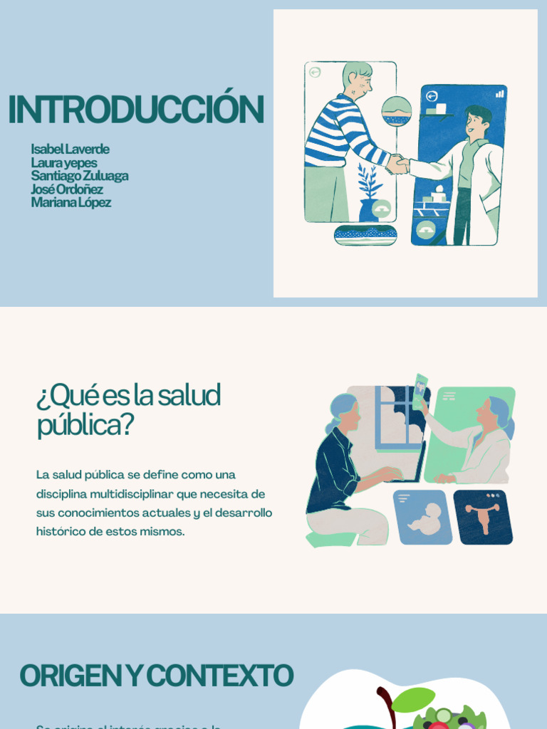 Presentación Centro de Salud Ilustrado Azul | PDF