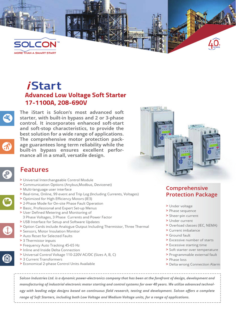 Advanced iStart Soft Starter Overview | PDF | Electric Motor ...