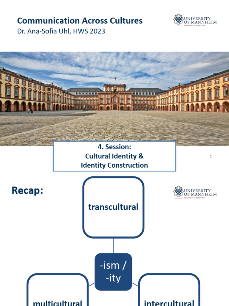 Session - Cultural Identity and Identity Construction - Uhl | PDF ...