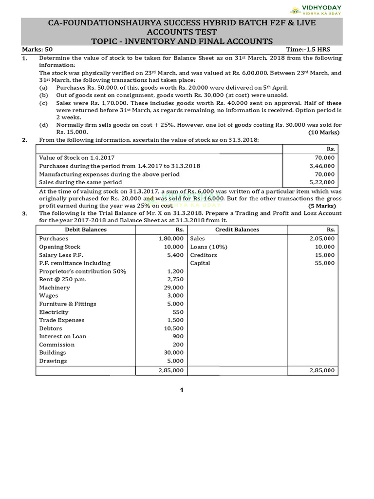 5 Nov-Accounts Success INVENTORY+ ROE - 31214514 | PDF | Debits And ...