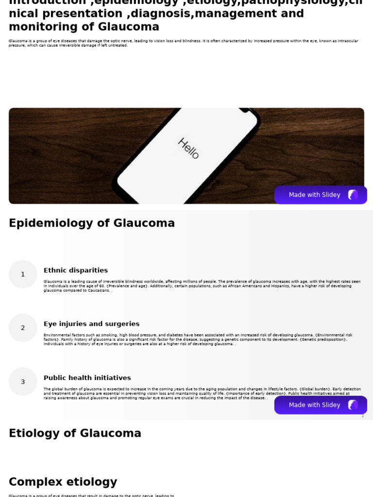 Comprehensive Guide to Glaucoma Management | PDF | Glaucoma | Visual ...