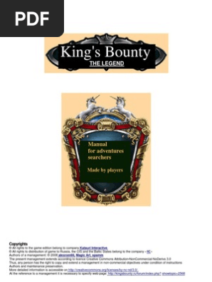 King S Bounty The Legend Manual Necromancy