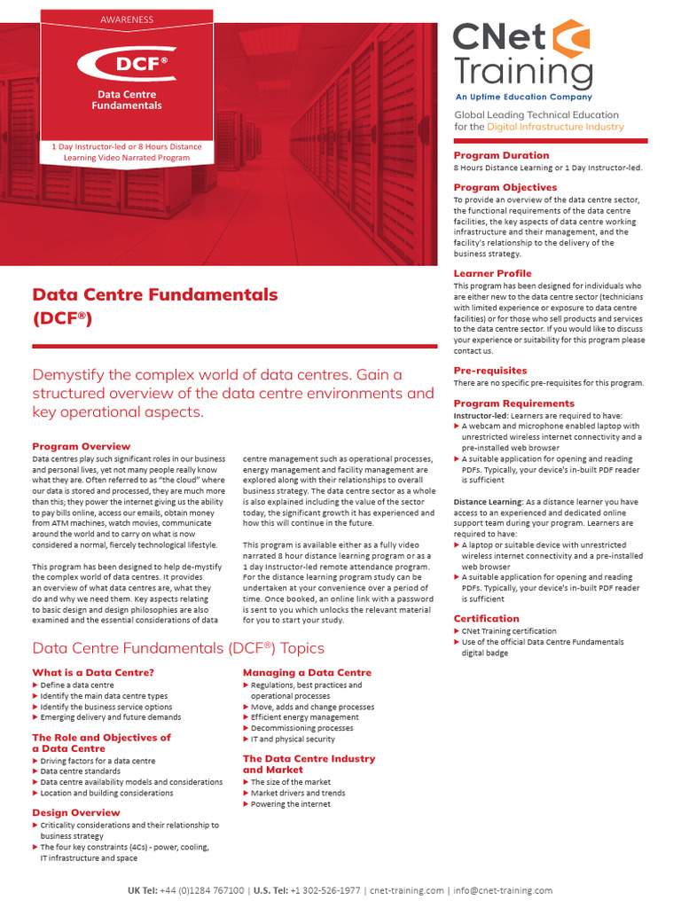 Data Centre Fundamentals | PDF | Data Center | Internet