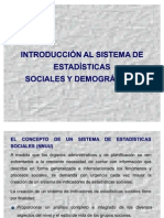 Introduccion Al Sistema de Est. Sociales y Demograficas 2008