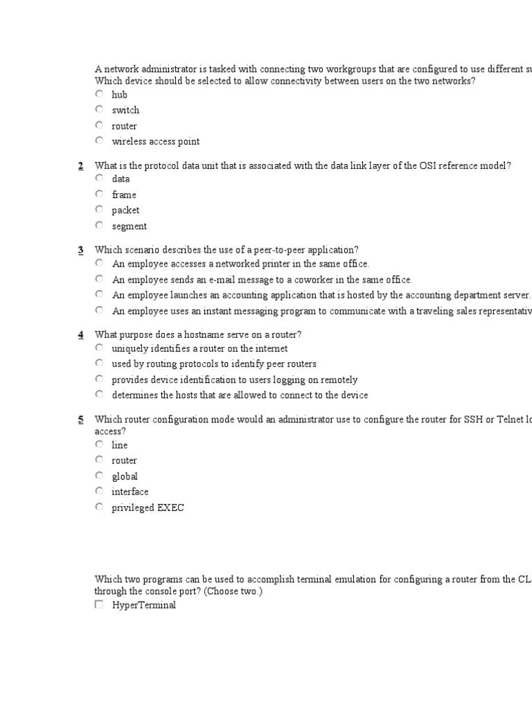 Network Device Configuration Essentials | PDF | Router (Computing ...