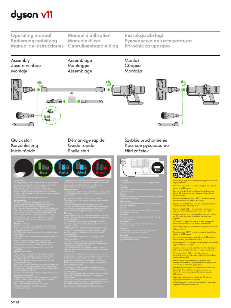 Manual Dyson V11 | PDF
