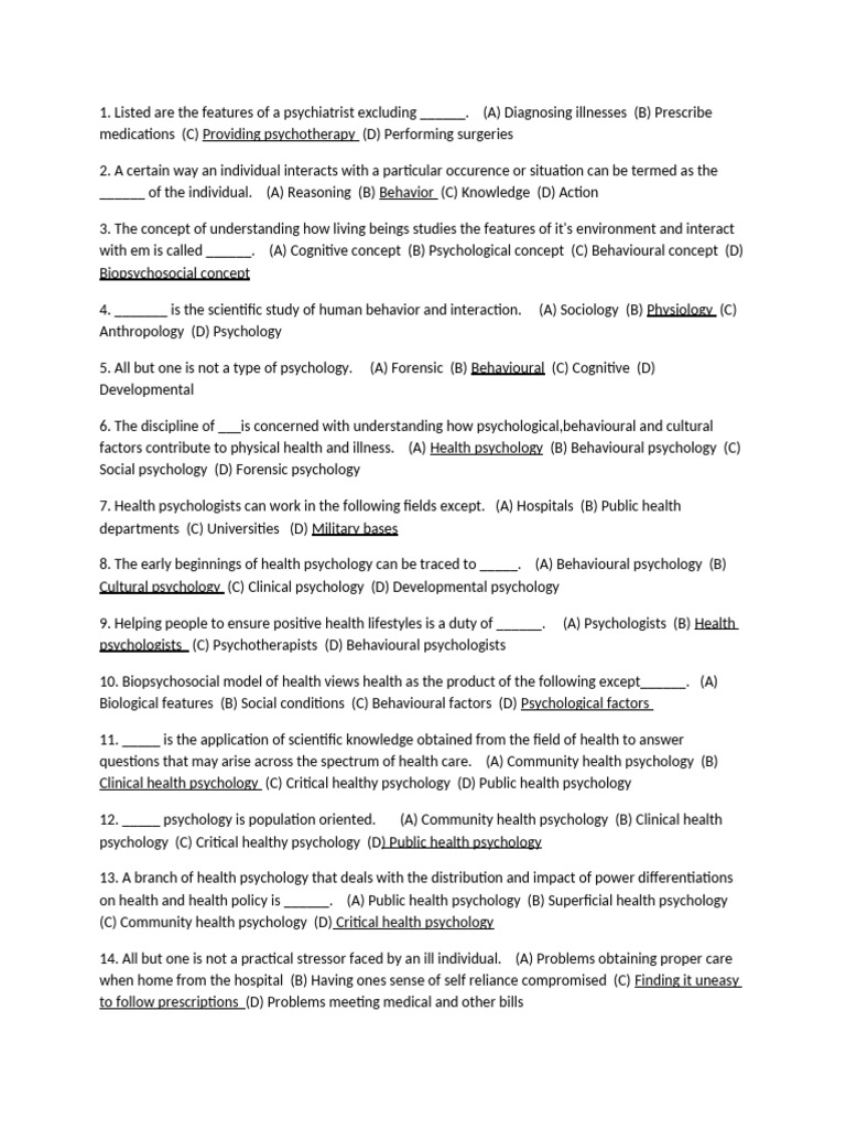 Key Concepts in Health Psychology | PDF | Health Psychology | Psychology