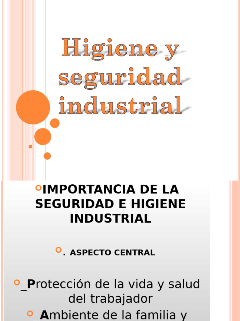 Seguridad y Higiene Industrial Esencial | PDF | Seguridad y salud ...