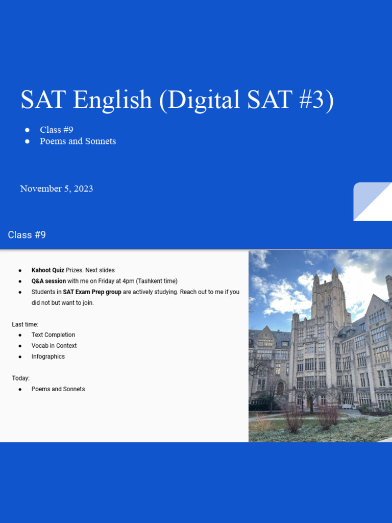 Poems and Sonnets for Digital SAT Prep | PDF | Thou | Poetry