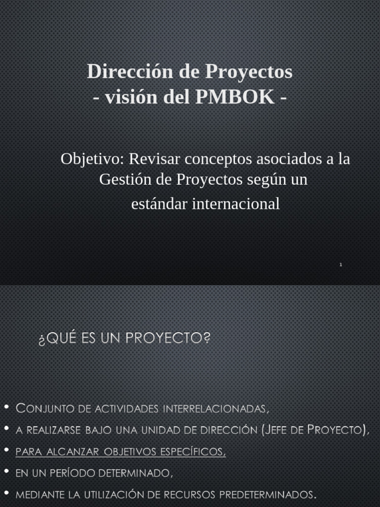 Gestión de Proyectos según PMBOK | PDF