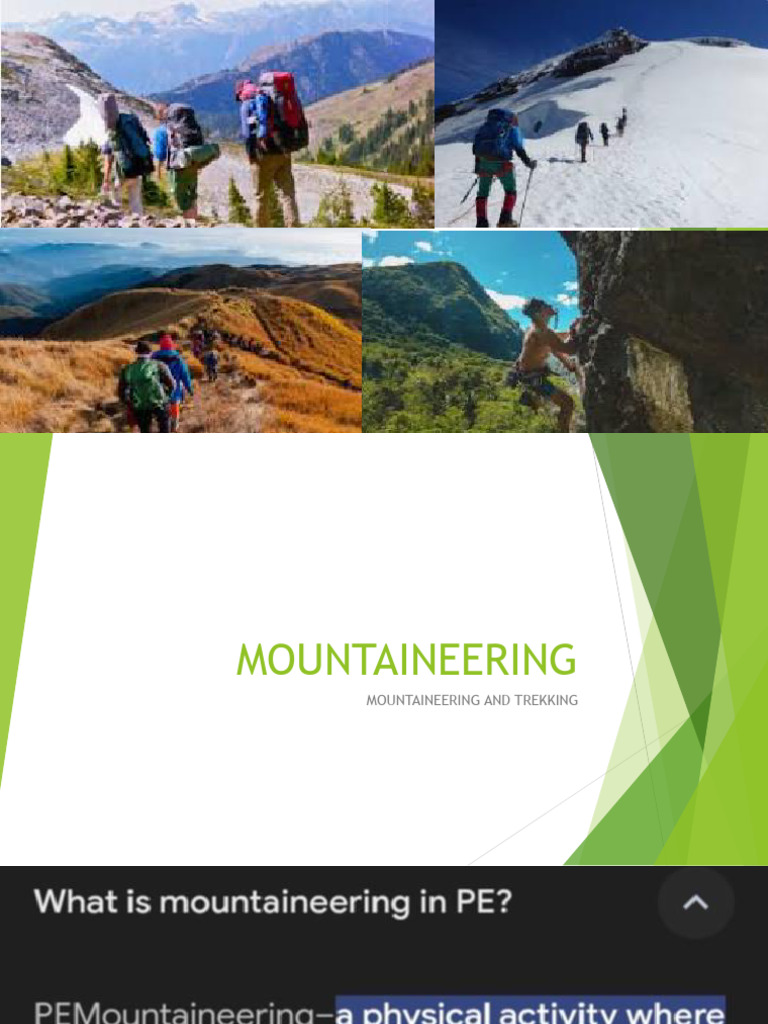 Lesson 1 Pe 4 Mountaineering | PDF