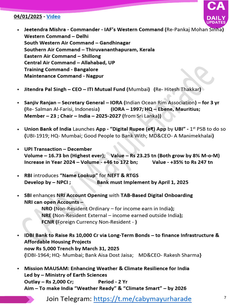 04 Jan Daily CA Short Notes | PDF