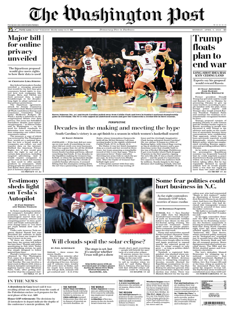 The Washington Post 08.04.24 | PDF | Donald Trump | American Government