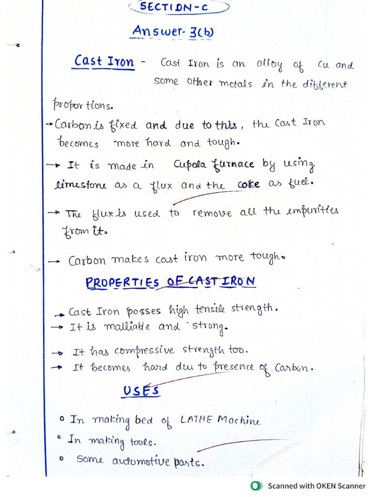 Material Engg. Sessional 2nd Solved Paper | PDF