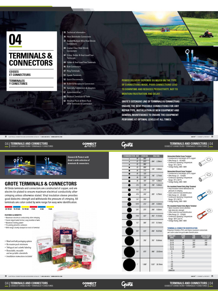 Grote Eca Ref Guide Sec04 | PDF | Electrical Connector | Building Materials