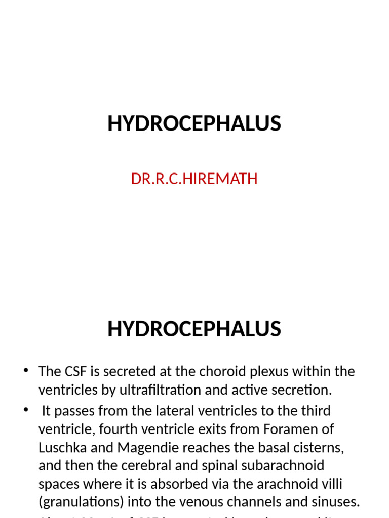 Hydrocephalus 11515 Practicemed II-T 03-02-2022 | PDF | Cerebrospinal ...