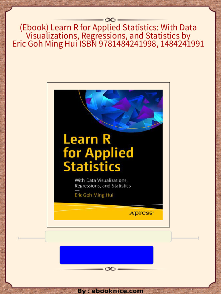 Instant download ebook learn r for applied statistics with data