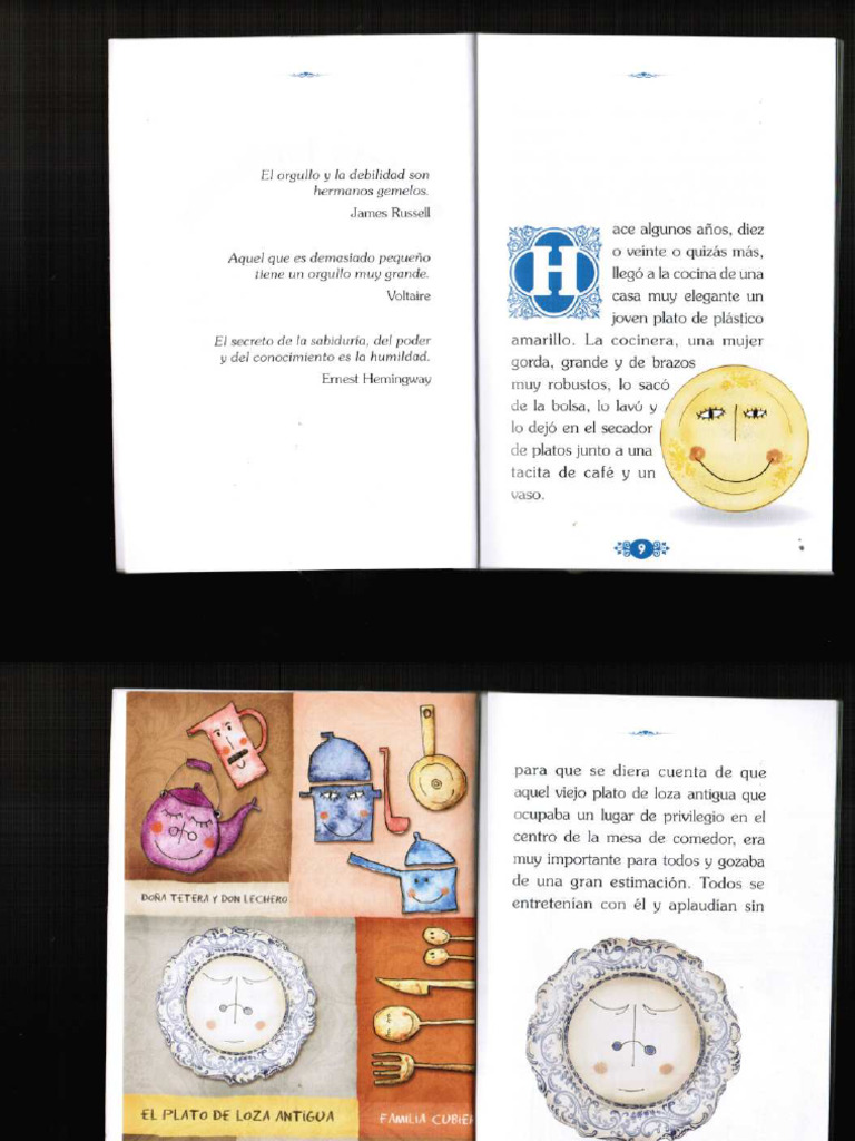 El Plato Fanfarron Libro Infantil para 2 Basico | PDF