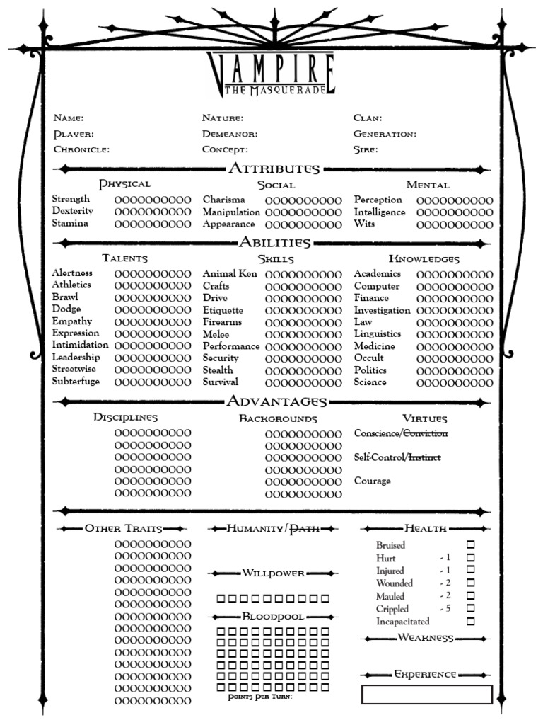 Interactive Character Sheet (Revised) | PDF