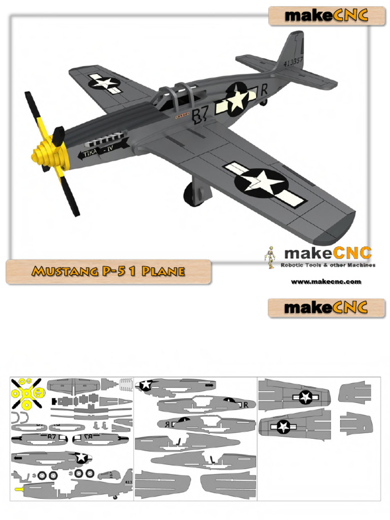 Mustang P-51 Plane Assembly Guide | PDF