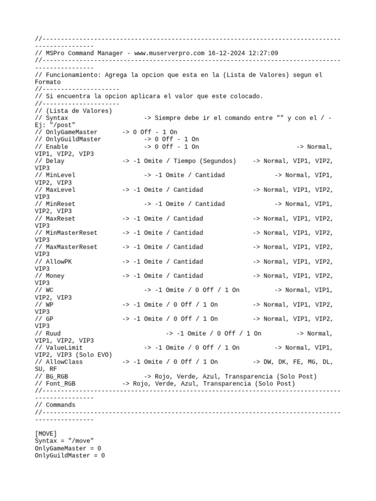 MSPro Command Manager Guide | PDF | Role Playing Video Games | Role ...