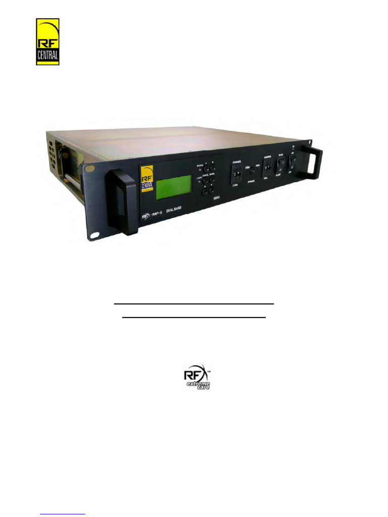 Rfxrmtii Dual Band SDHD | PDF | Modulation | Amplifier