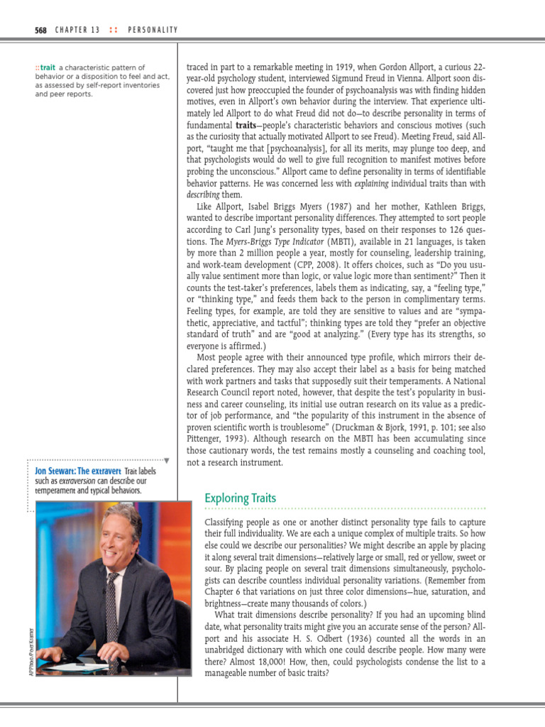 Understanding Personality Traits and Types | PDF | Extraversion And ...