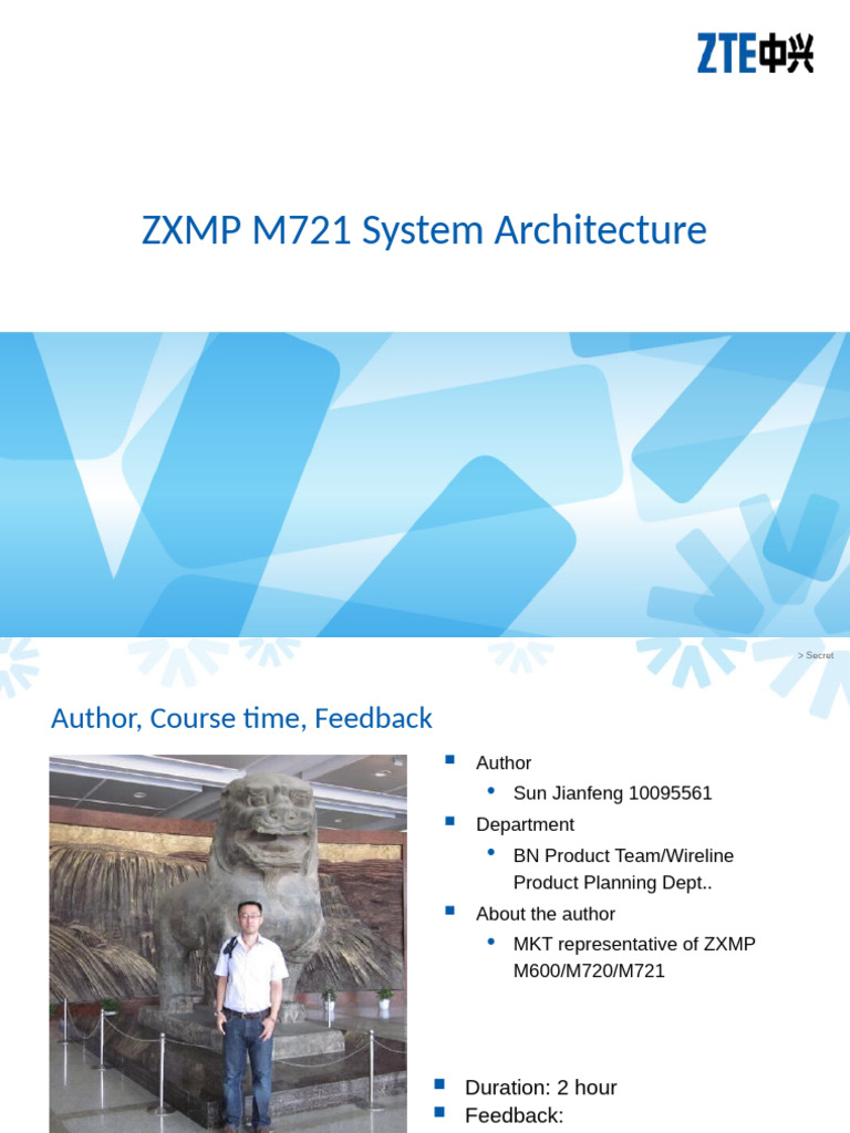 ZXMP M721 System Architecture - Sun Jianfeng - 20140616 | PDF ...