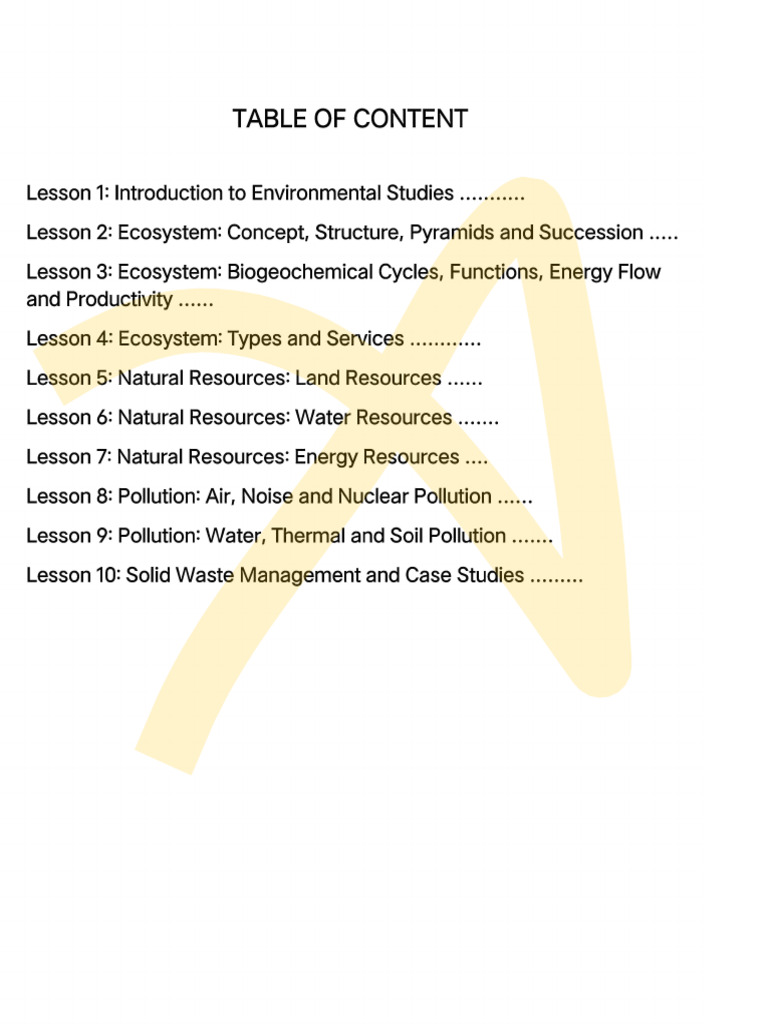 EVS Notes by Abhishek Patel For Bcom (P) SEM1 | PDF