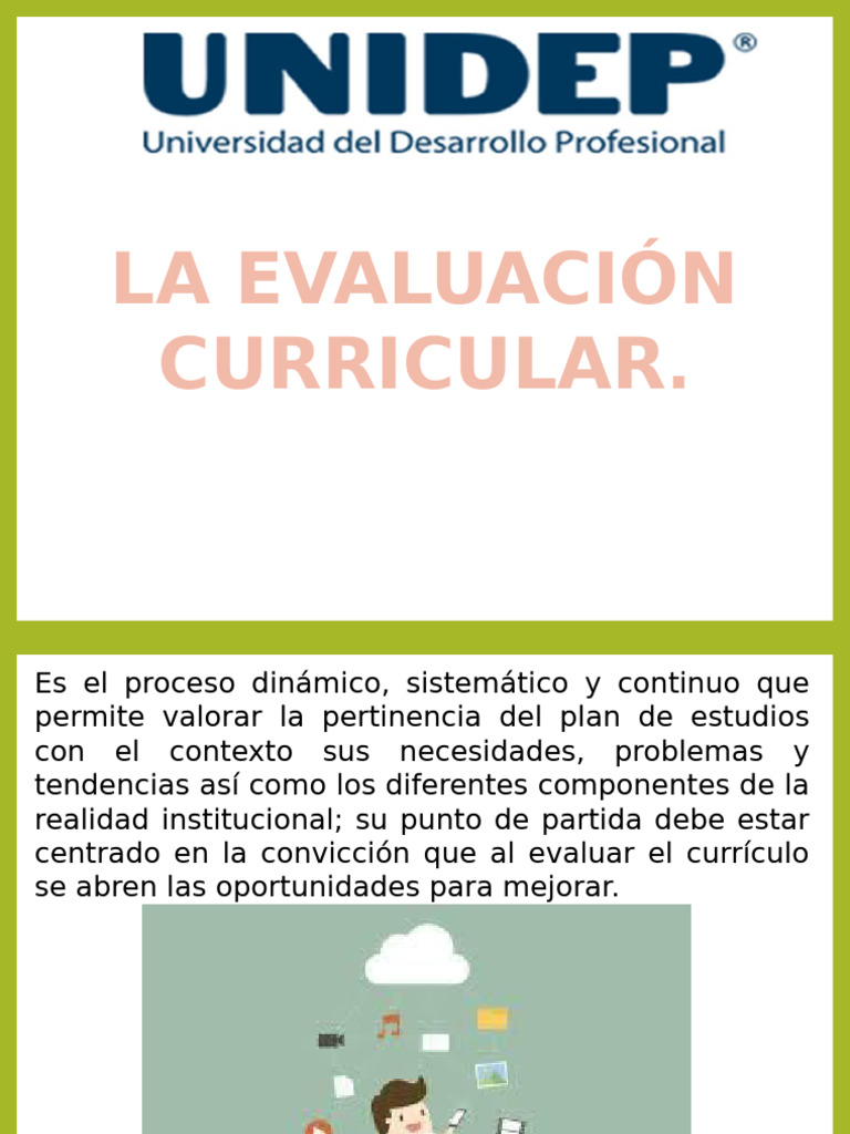 Evaluación Curricular: Proceso y Responsables | PDF | Plan de estudios ...