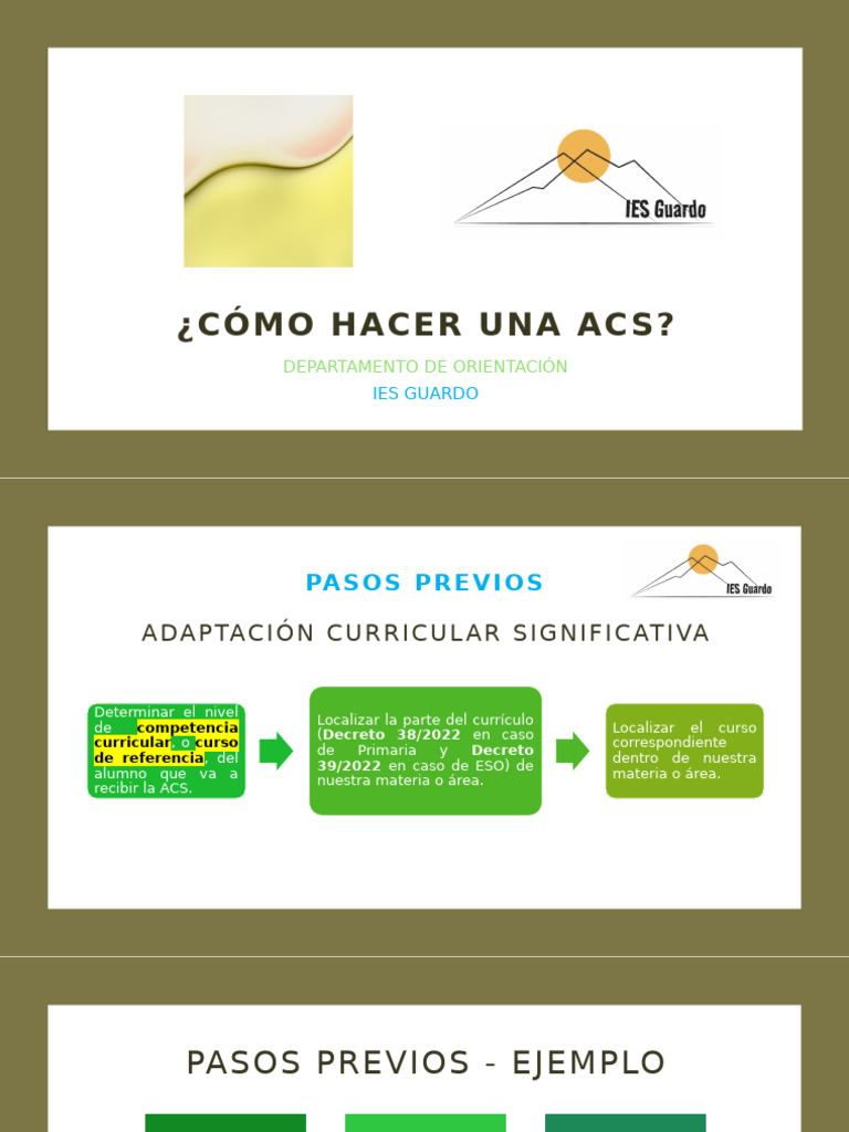 Cómo Hacer Una Acs | PDF | Plan de estudios | Evaluación
