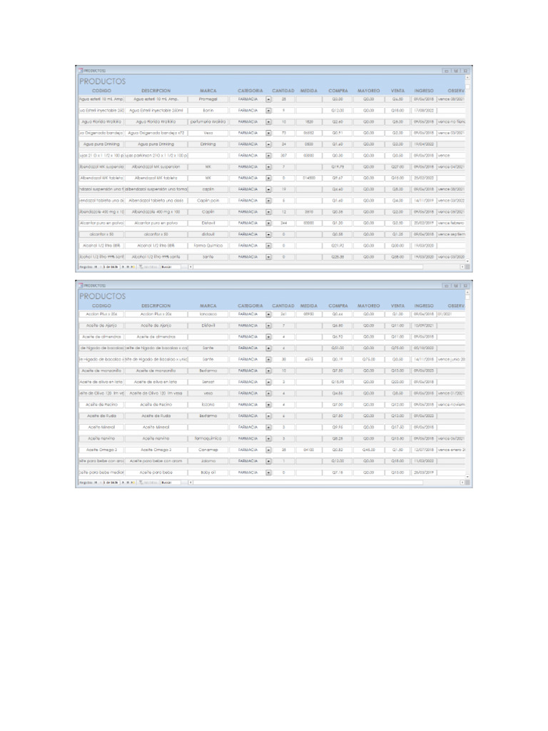 Inventario | PDF