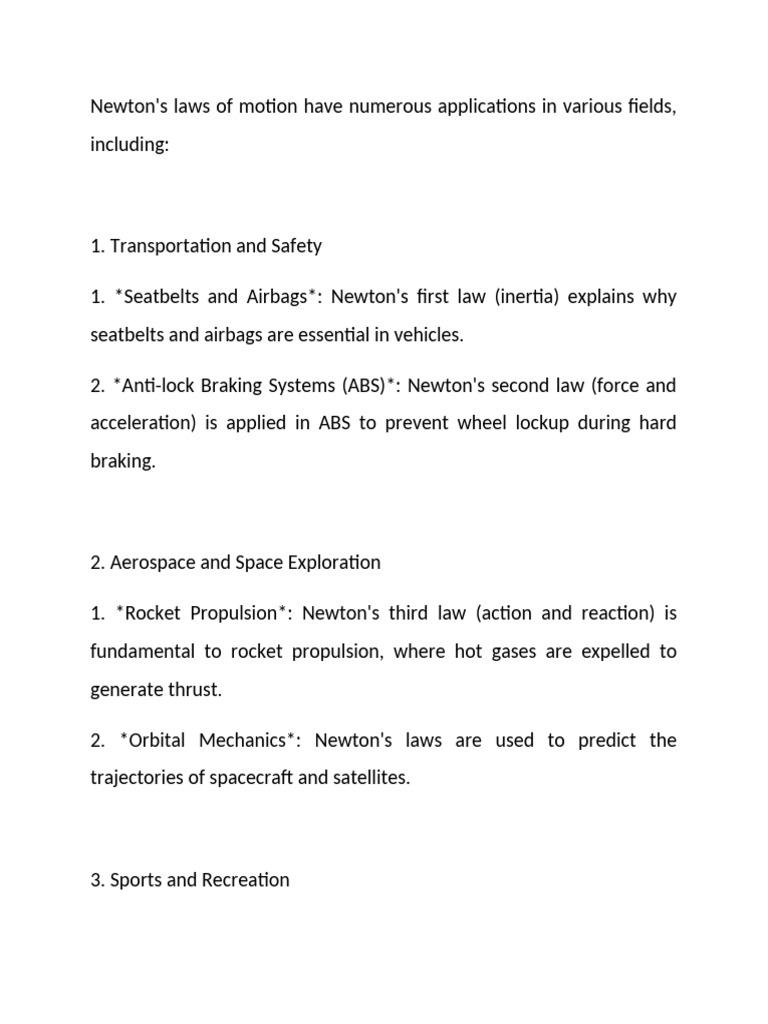 Applications of Newton's Laws | PDF