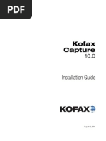 Kofax Capture Installation Guide