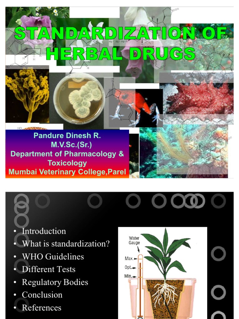 Standardization of Herbal Drugs Edited | PDF | Ayurveda | Solubility