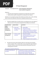 Download Tutorial 09 - Executing Project Integration Management  Project Quality Management by NothingToKnow SN8185301 doc pdf