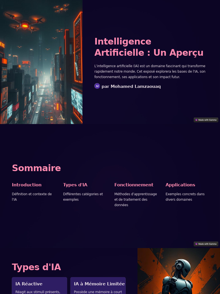 Aperçu de l'Intelligence Artificielle | PDF | Intelligence artificielle ...
