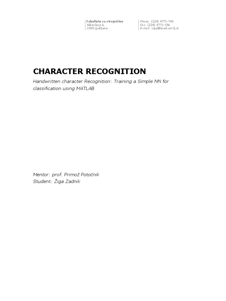 Char Rec On It Ion | PDF | Optical Character Recognition | Test Set