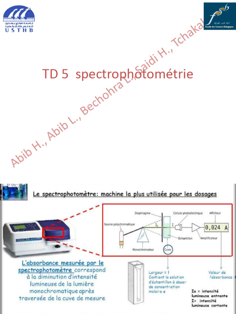 Dosage de caféine par spectrophotométrie PDF L'absorbance — free download