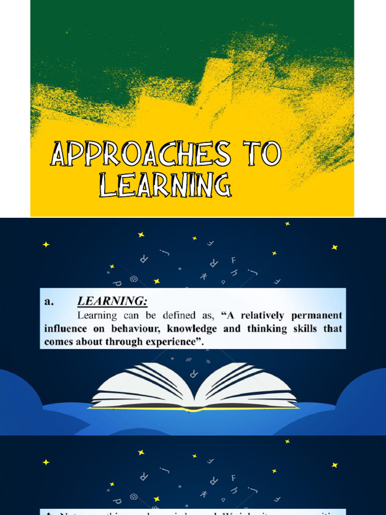 Behavioral and Cognitive Learning Approaches | PDF | Learning ...