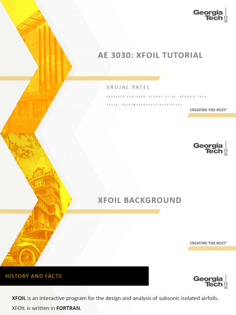 XFOIL Airfoil Analysis Tutorial | PDF | Airfoil | Aerodynamics