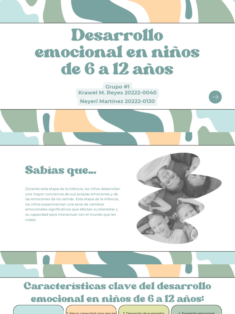 Desarrollo emocional en niños 6-12 años | PDF | Las emociones | Empatía
