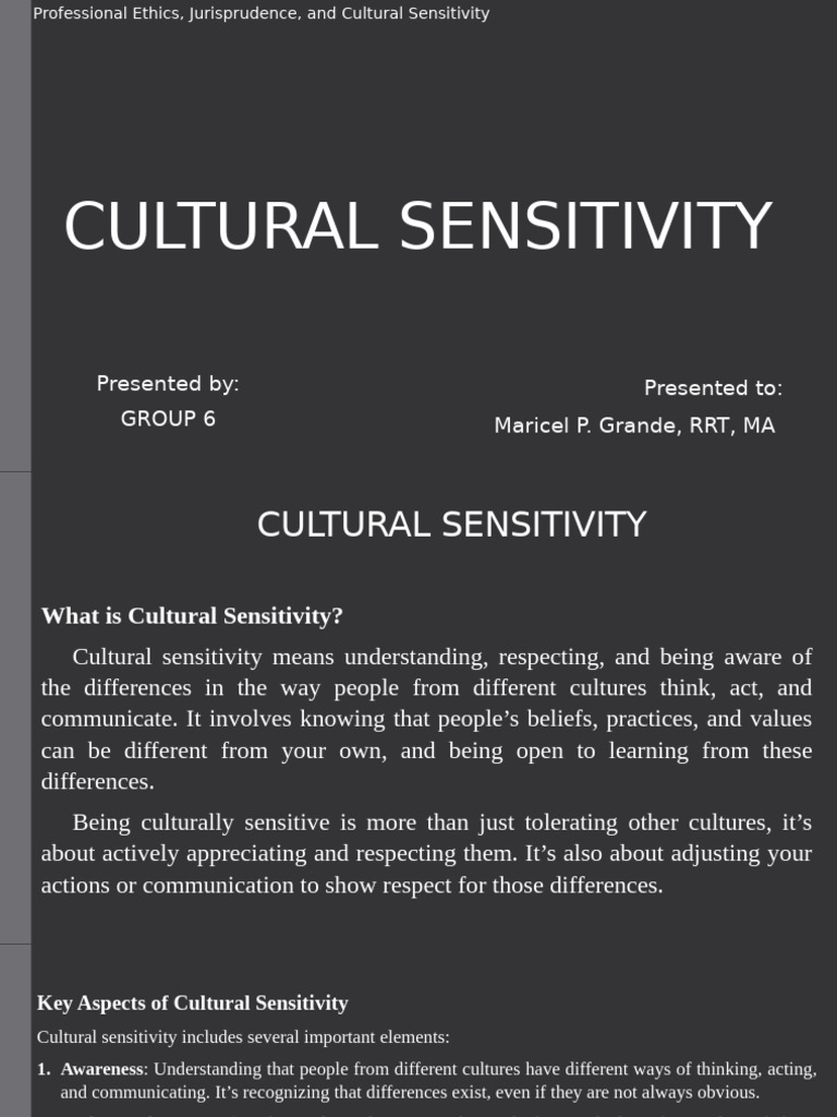 Understanding Cultural Sensitivity | PDF | Ethnicity | Economic Inequality