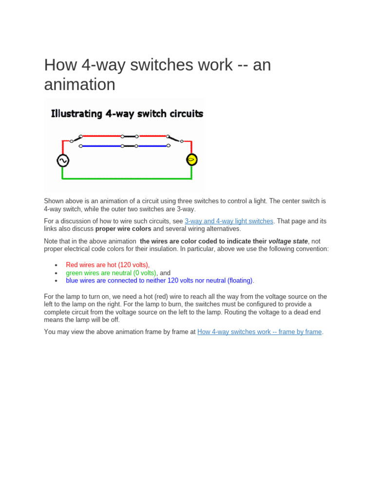 4way Switch | PDF