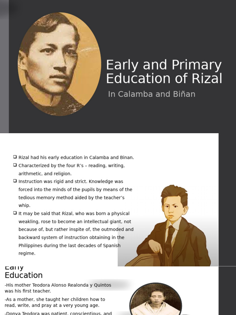 Rizal's Early Education Journey | PDF