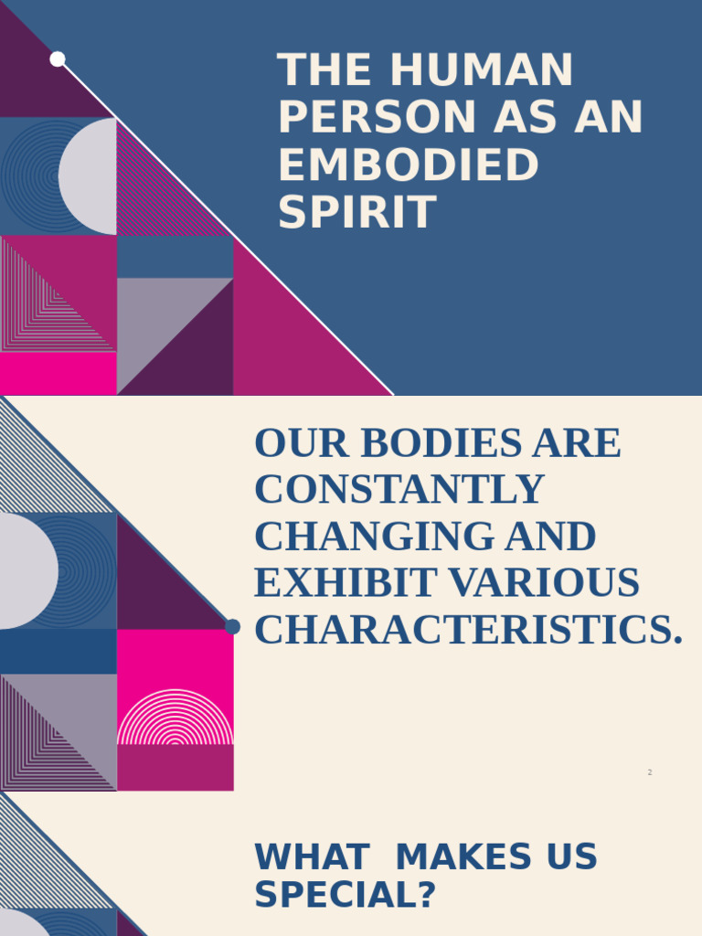 The Human Person As An Embodied Spirit 2 | PDF