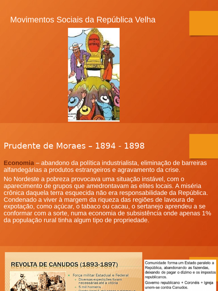 Movimentos Sociais na República Velha | PDF | Brasil